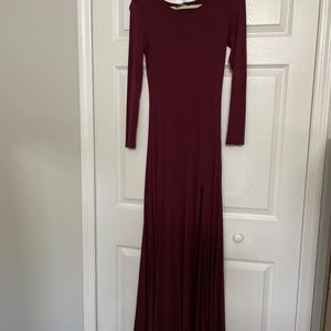 Lulus burgundy maxi